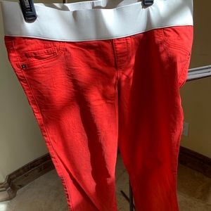 Old Navy Maternity Red Skinny Jeans